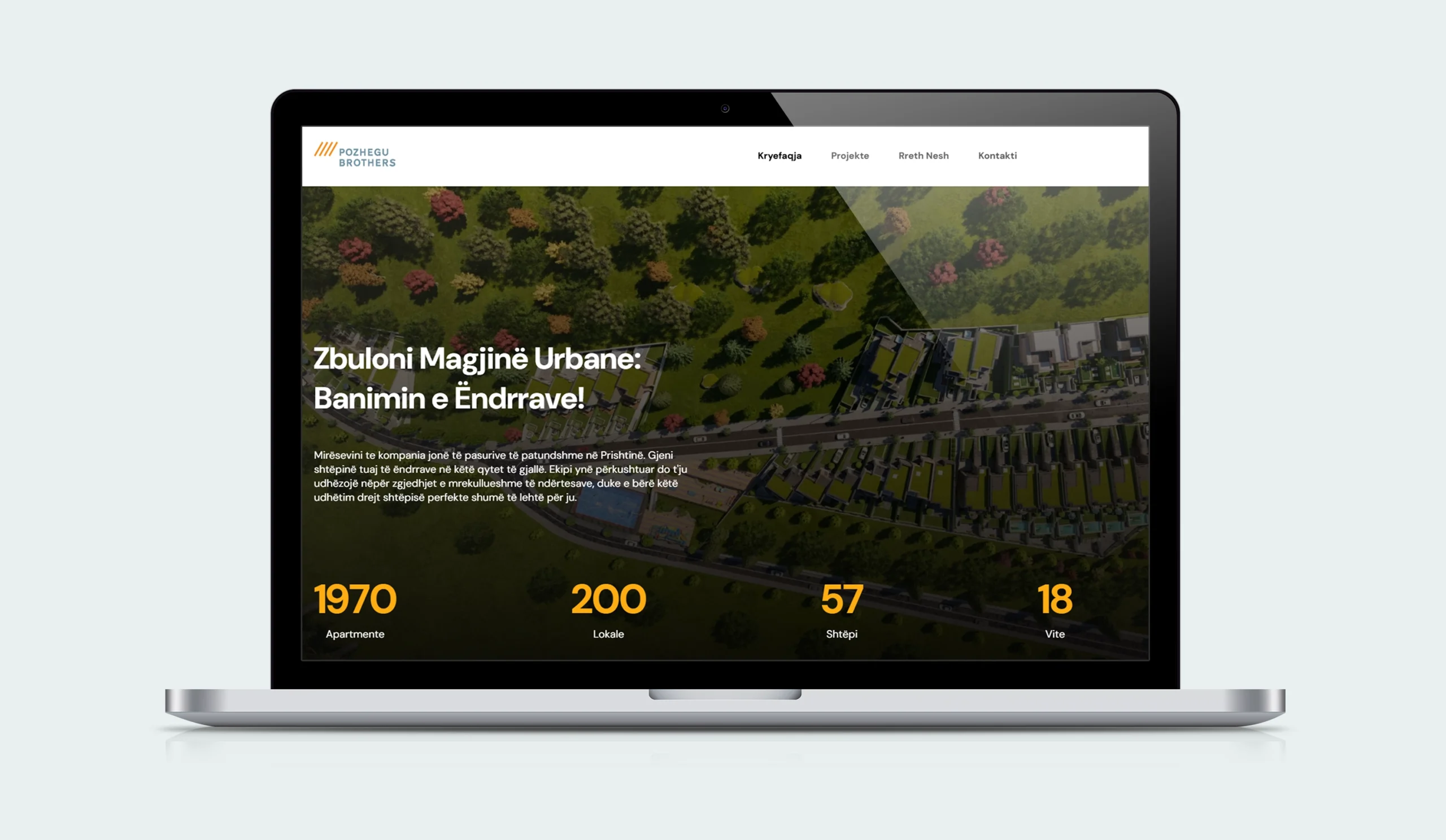 Pozhegubrothers website mockup
